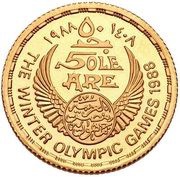 50 Pounds XV Winter Olympics obverse image