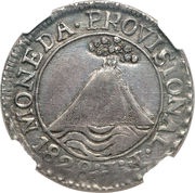 2 Reales Provisional coinage obverse image