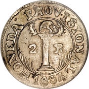 2 Reales Provisional coinage, El Salvador, 1832-1834 reverse image