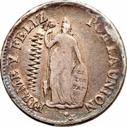 2 Reales Type II Countermark obverse image