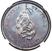 50 Centavos Pattern, El Salvador, 1892 reverse image