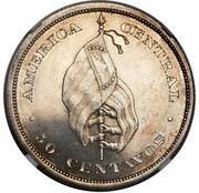 50 Centavos Pattern reverse image