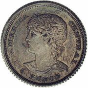 5 Pesos Pattern, El Salvador, 1892 reverse image