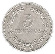 3 Centavos reverse image