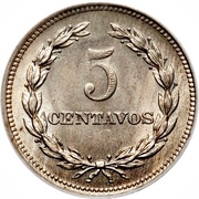 5 Centavos reverse image