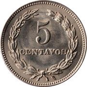 5 Centavos reverse image