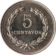 5 Centavos reverse image