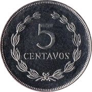 5 Centavos reverse image