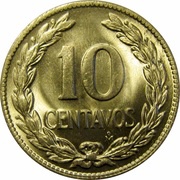 10 Centavos reverse image