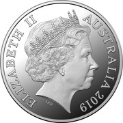 1 Dollar - Elizabeth II 4th Portrait - The Great Aussie Coin Hunt - Letter M - Silver Proof obverse image