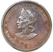 1 Peso Pattern reverse image