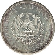 1 Colon San Salvador obverse image