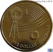 1 Dollar - Elizabeth II 4th Portrait - The Great Aussie Coin Hunt - Letter O, Australia, 2019 reverse image
