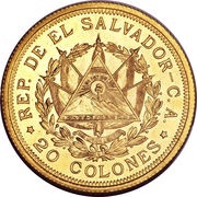 20 Colones San Salvador obverse image