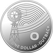 1 Dollar - Elizabeth II 4th Portrait - The Great Aussie Coin Hunt - Letter O - Silver Proof, Australia, 2019 reverse image