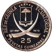 25 Pesetas Guineanas United Nations obverse image