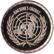 25 Pesetas Guineanas United Nations reverse image