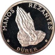 100 Pesetas Guineanas Dürer's Praying Hands reverse image