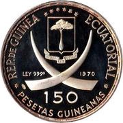150 Pesetas Guineanas Rome obverse image
