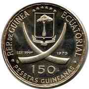 150 Pesetas Guineanas Rome obverse image