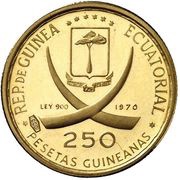 250 Pesetas Guineanas Maja Desnuda obverse image