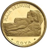250 Pesetas Guineanas Maja Desnuda reverse image