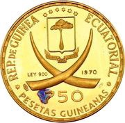 750 Pesetas Guineanas Rome obverse image
