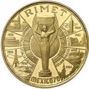 1000 Pesetas Guineanas 1970 World Cup, Equatorial Guinea, 1970 reverse image