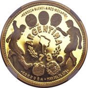 10 000 Ekuele 1978 World Cup of Football in Argentina, Equatorial Guinea, 1979 reverse image