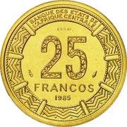 25 Francos CFA Essai reverse image