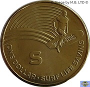 1 Dollar - Elizabeth II 4th Portrait - The Great Aussie Coin Hunt - Letter S, Australia, 2019 reverse image