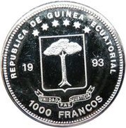 1000 Francos CFA Luzern obverse image
