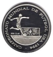 1000 Francos CFA 1994 World Cup USA reverse image