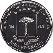 1000 Francos CFA Tinguely obverse image