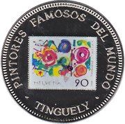 1000 Francos CFA Tinguely reverse image