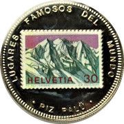 1000 Francos CFA Piz Palü, Equatorial Guinea, 1996 reverse image