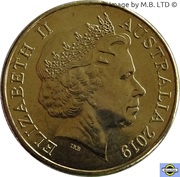 1 Dollar - Elizabeth II 4th Portrait - The Great Aussie Coin Hunt - Letter T obverse image