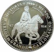 1000 Francos CFA Carlos el Grande Carlomagno, Equatorial Guinea, 1996 reverse image