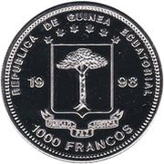 1000 Francos CFA Modern Olympics obverse image