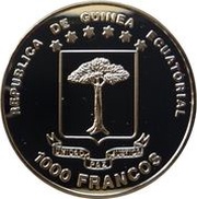 1000 Francos CFA Chocolate Association obverse image