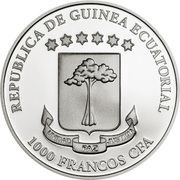 1000 Francos CFA Graphium Policenes obverse image