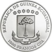 1000 Francos CFA Codex Gigas obverse image