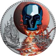 1000 Francos CFA Crystal Skull – Luna de Sangre, Equatorial Guinea, 2019 reverse image