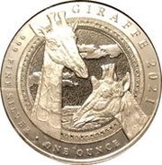 1000 Francos CFA Giraffe, Equatorial Guinea, 2021 reverse image