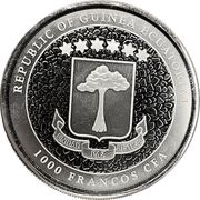 1000 Francos CFA Giraffe obverse image