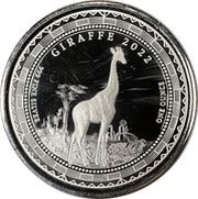1000 Francos CFA Giraffe, Equatorial Guinea, 2022 reverse image