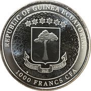 1000 Francos CFA Giraffe obverse image