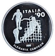 7000 Francos CFA Soccer - Italy 1990 reverse image