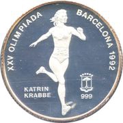 7000 Francos CFA Katrin Krabbe reverse image