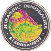 7000 Francos CFA Stegosaurus, Equatorial Guinea, 1993 reverse image